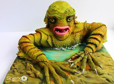 The Creature from The Black Lagoon - Cakenstein's Monsters - Cake by Ellen Redmond@Splendor Cakes