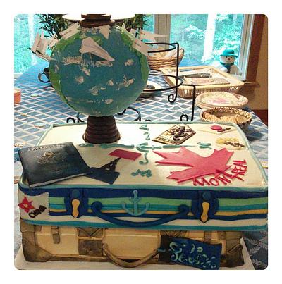 Travel inspired baby shower cake - Cake by Bee Dazzled Cakes