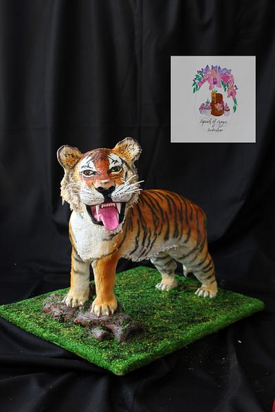 Royal Bengal Tiger - Cake by Sudeshna