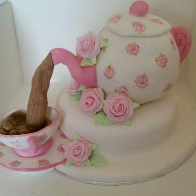 Time for Tea Cake - Cake by Shelley BlueStarBakes