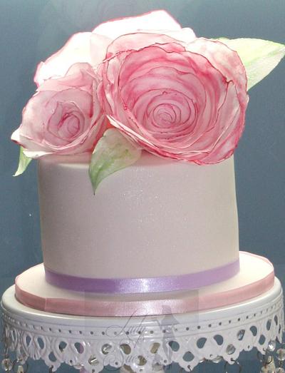 Wafer Roses - Cake by LadySucre