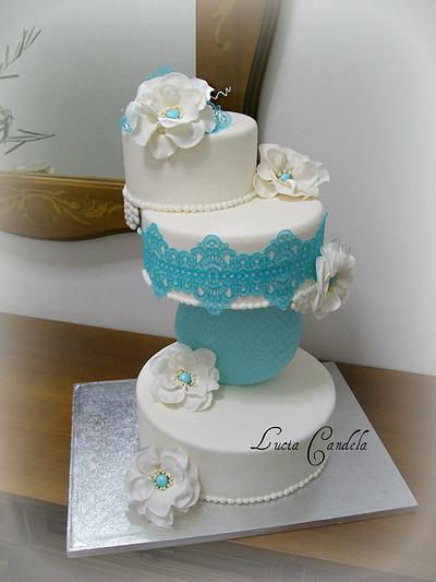 symphony blue - Cake by LUXURY CAKE BY LUCIA CANDELA