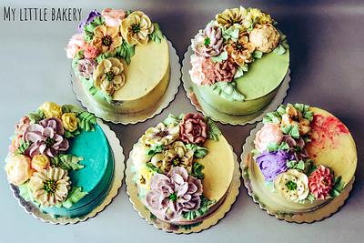 Buttercream flower cakes - Cake by Sandra Draskovic