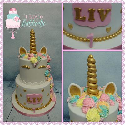 A sweet unicorn cake ❤  - Cake by 't LoCoBakkertje