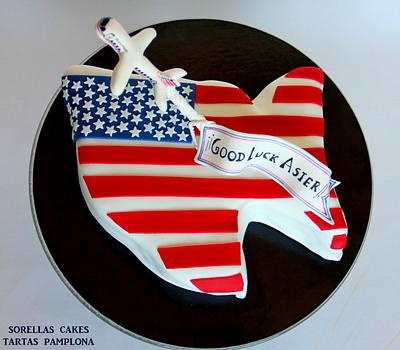 Tarta Bandera EEUU - Cake by SORELLAS CAKES PAMPLONA 