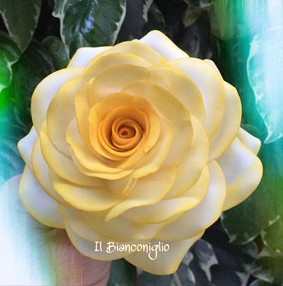 My yellow rose  - Cake by Carla Poggianti Il Bianconiglio