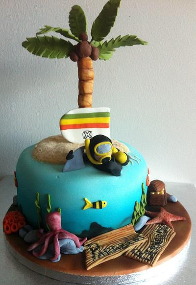 Scuba Diving Fan! - Cake by Geek Cake