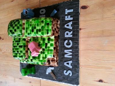 Minecraft cake  - Cake by kellywalker123