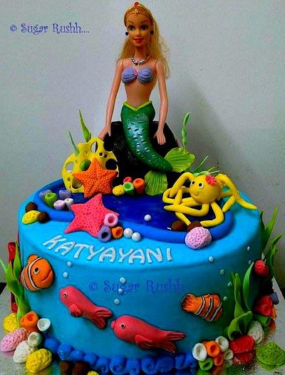 Mermaid & friends - Cake by vasu