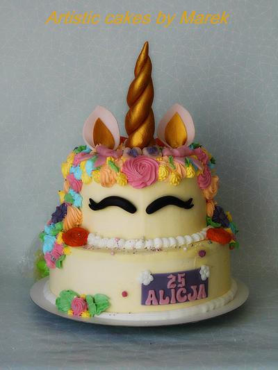 Unicorn birthday cake - Cake by Marek