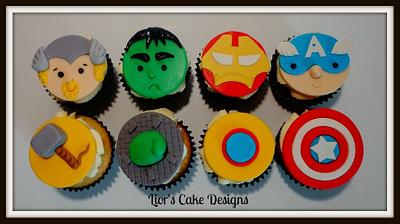 Avenger Cupcakes - Cake by Lior's Cake Designs