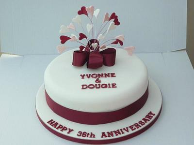 Anniversary cake - Cake by Topperscakes