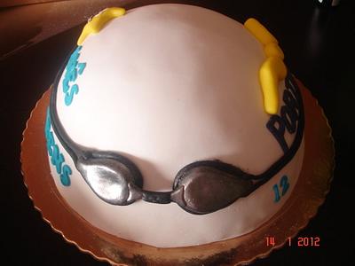 Swimmer cap - Cake by Vera Santos