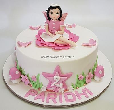 Fairy and butterfly cake - Cake by Sweet Mantra Homemade Customized Cakes Pune