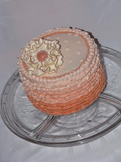 Ruffle Cake - Cake by sweetpeacakemom