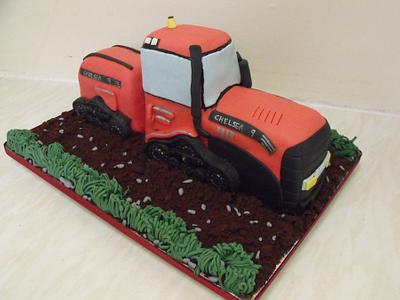 tractor cake  - Cake by zoe