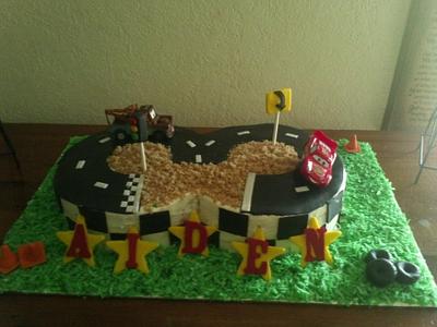 Cars racetrack cake - Cake by Shylonda Waters