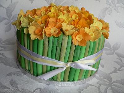 A spring bouquet - Cake by Jane Moreton