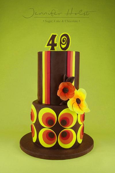 70ties Birthday Cake  - Cake by Jennifer Holst • Sugar, Cake & Chocolate •