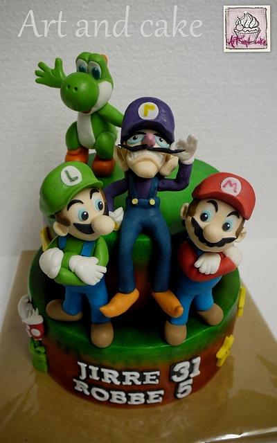 Mario Brothers cake - Cake by marja