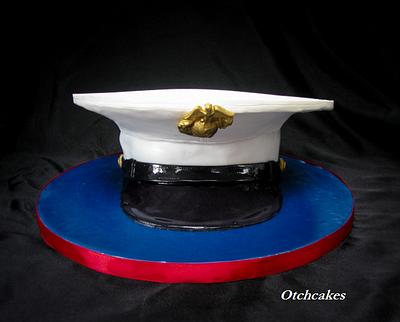 USMC Cover Cake - Cake by Otchcakes