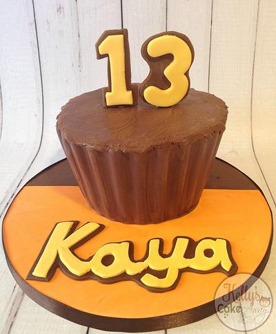 Reese's peanut butter cup for Kaya  - Cake by Kelly Hallett