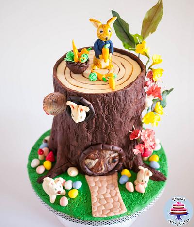 Eater Theme Tree Stump Cake - Cake by Veenas Art of Cakes 