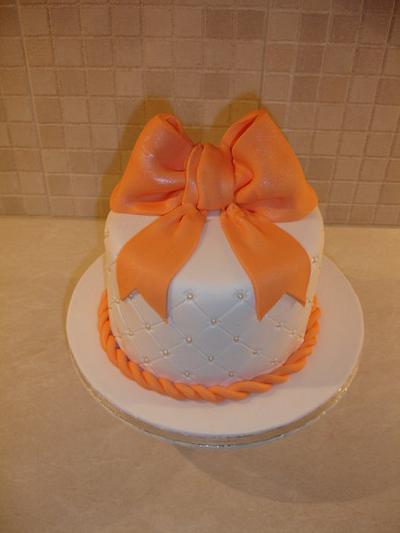 Orange bow cake - Cake by Dora Avramioti