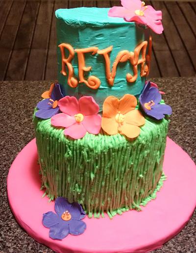 Hawaiin Hibiscus cake - Cake by Yum Cakes and Treats