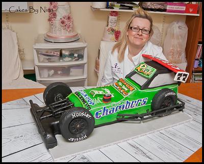 Brrm Brrm Racing Green - Cake by Cakes by Nina Camberley