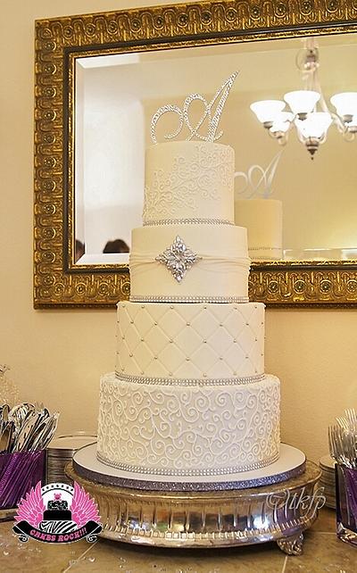 Classic White Wedding Cake - Cake by Cakes ROCK!!!  
