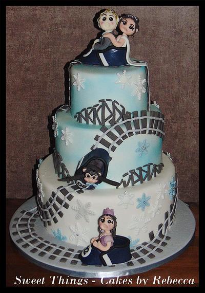 rollercoaster cake - Cake by Sweet Things - Cakes by Rebecca