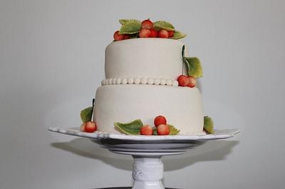 Marzipan Cherries Cake - Cake by Sùcré Designer Cakes