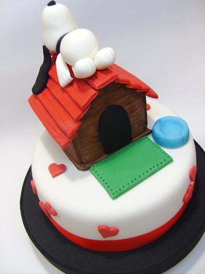 Snoopy in Love - Cake by Tortikas Patisserie