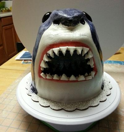 Shark!!! - Cake by Lisa May