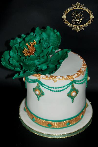 Emerald&Gold Cake - Cake by Art Cakes Prague