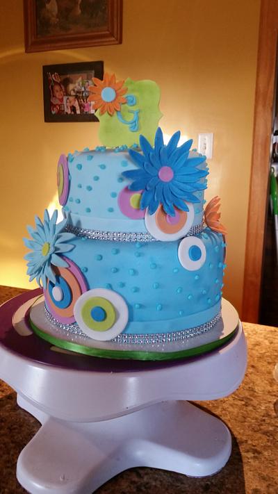 Birthday cake for a friend's wife. - Cake by Nikki 