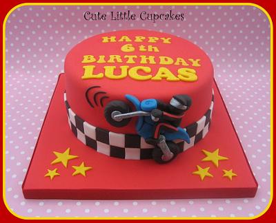 Motorbike Birthday Cake - Cake by Heidi Stone
