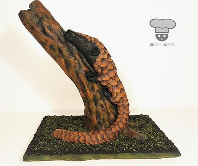 Pangolin - Animal Rights Collaboration - Cake by Geek Cake