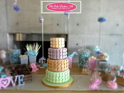 Les Macarons - A 4 tiered extravaganza - Cake by Sumaiya Omar - The Cake Duchess 