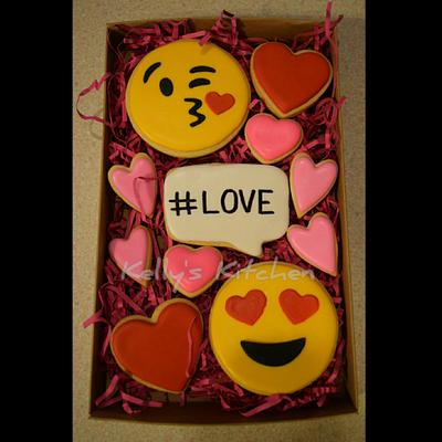 Valentine's Day sugar cookies - Cake by Kelly Stevens