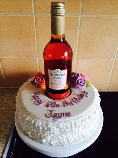 Wine Cake - Cake by Yvonnescakecreations