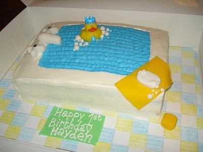 Ducky Bath Cake - Cake by ArtisticIcingCakes