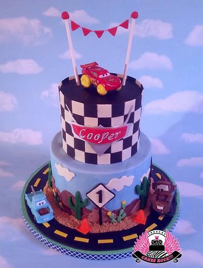 Disney Cars Themed First Birthday Cake  - Cake by Cakes ROCK!!!  