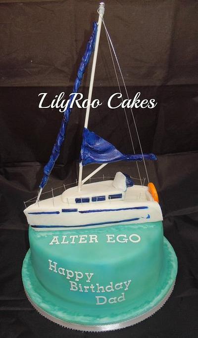 Sailing boat - Cake by Jo Waterman
