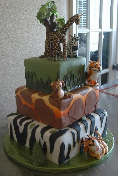 Lions....Tigers....Monkeys....Oh My! - Cake by Alissa Newlin
