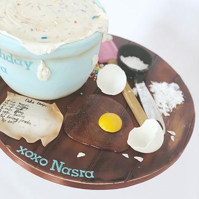 Bake the world a better place!  - Cake by Sahar Latheef