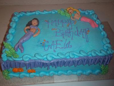 mermaid birthday cake - Cake by cakes by khandra