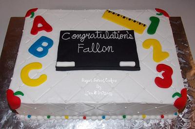 ABC 123 - Graduation - Cake by Sugar Sweet Cakes