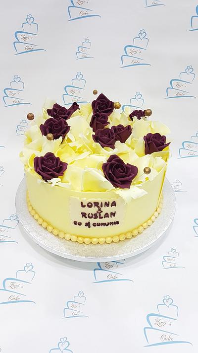 Cake with white chocolate decoration - Cake by Zuzi's cake